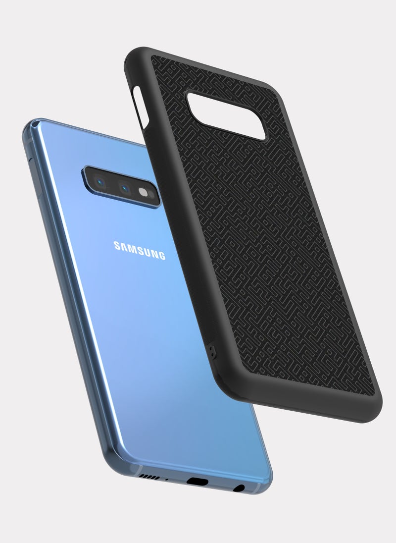 بكسلات كفر سامسونج جالكسي اس 10 اي نمط اسود اسود - Image 2