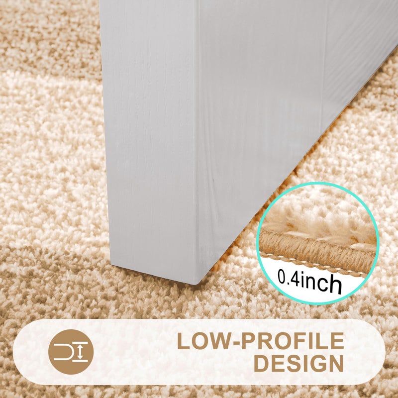 Kitinjoy Indoor Outdoor Door Mat, 32x20 Non-Slip Absorbent Dirt Trapper, Low-Profile Washable Inside Entrance Front Floor Mat, Sturdy Soft Entry Doormats for Entryway, Beige - Image 3