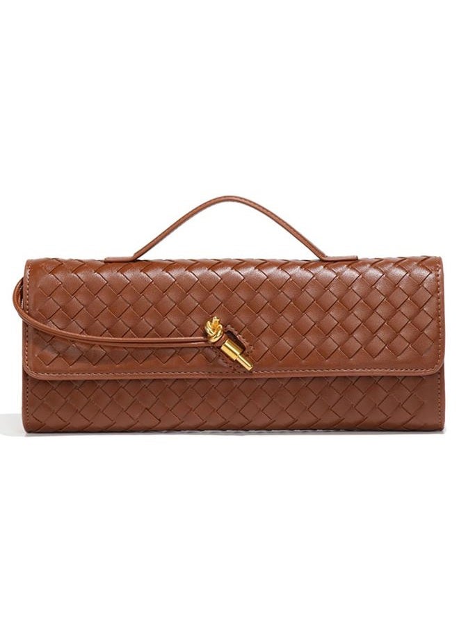 Upbull Trendy Woven Evening Clutch Purses Women Underarm Shoulder Handbag Cute Satchels Crossbody Purse PU Leather Wallet - Image 1