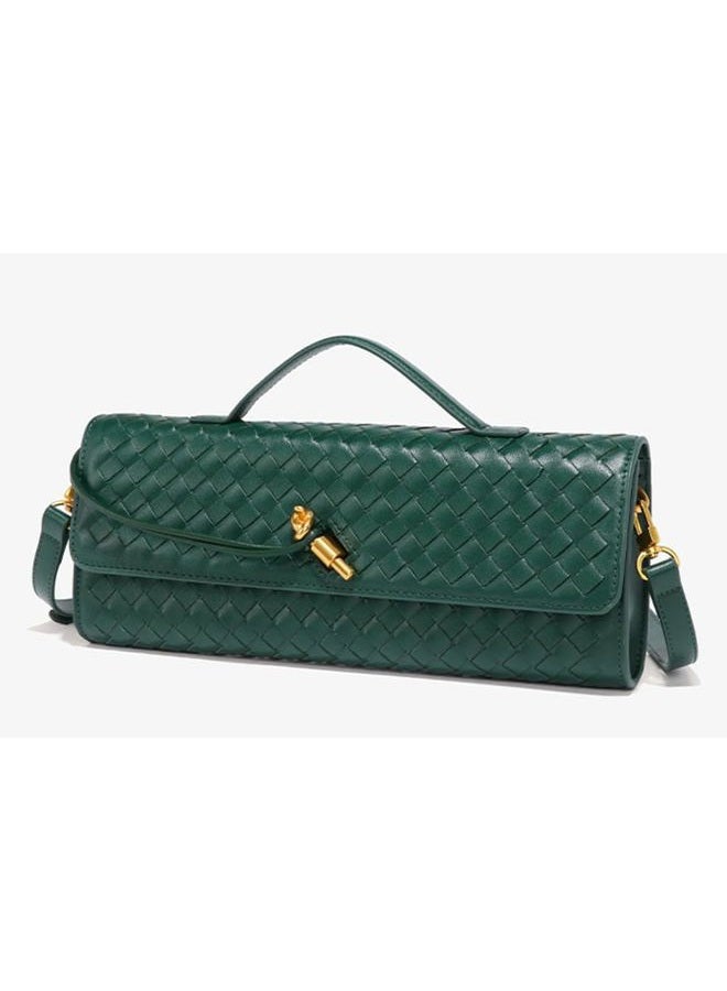 Upbull Trendy Woven Evening Clutch Purses Women Underarm Shoulder Handbag Cute Satchels Crossbody Purse PU Leather Wallet - Image 2