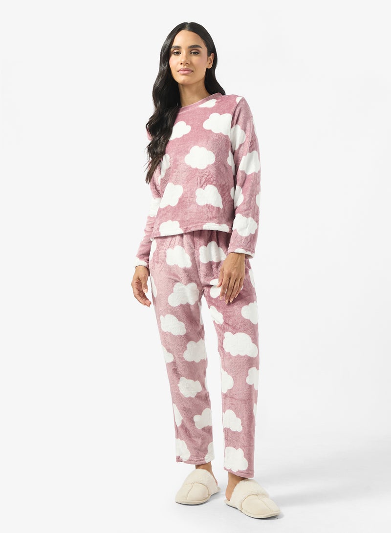 Ginger Cozy Fleece Top & Pant Set - Image 5