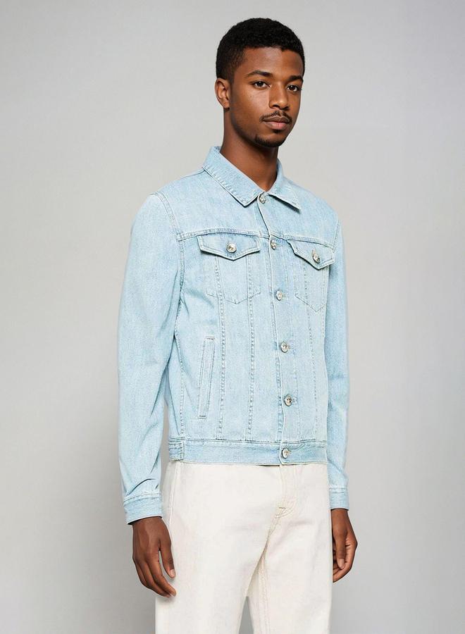 كوتي جاكيت جينز بجيوب مزدوجة من ستايلي - Image 1