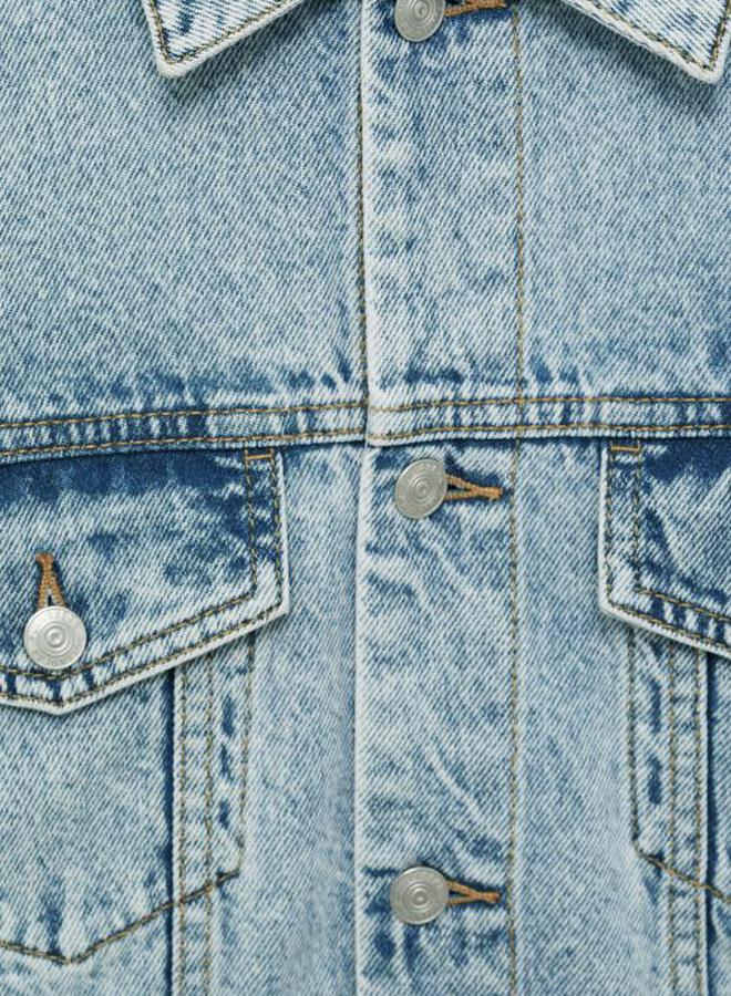 كوتي جاكيت جينز بجيوب مزدوجة من ستايلي - Image 4