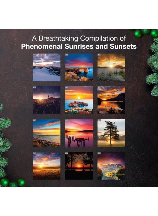 MICASA PRESS MICASA Sunrises & Sunsets 2026 Wall Calendar 12 Month | 12" x 24" Open | Thick & Sturdy Paper | Giftable | Calendar 2026 - Image 3