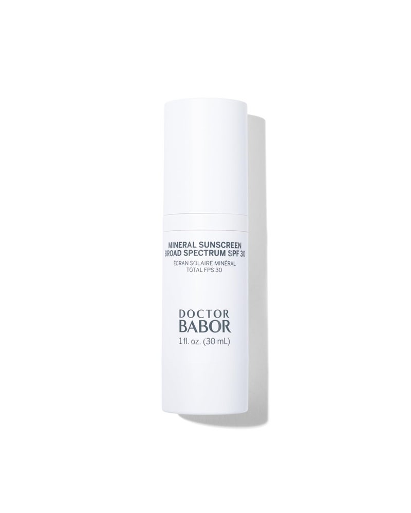 Babor DOCTOR BABOR Protect Rx Mineral Face Sunscreen SPF 30, Physical Protection with No White Cast, Non Tinted Sheer Mineral Coverage for Anti Aging and Wrinkle Defense, Moisturizing Under Makeup, 1 oz. - Image 1