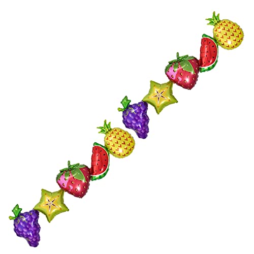 Atpata Funky Cojoined Fruit Theme Foil Balloons for Tutti Fruity/Twotti Fruity Summer Aloha Fruits theme Birthday Party Decoration - Image 3