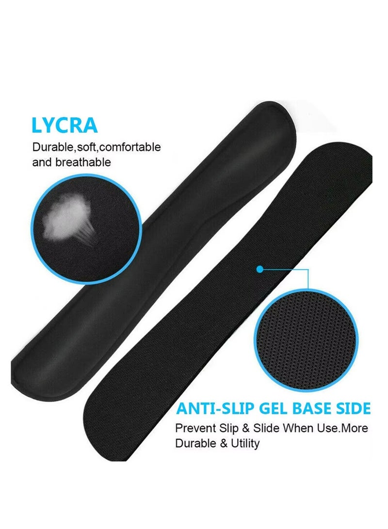 general 2pcs Memory Foam Mouse Wrist Pad Ergonomic Keyboard Wrist Rest Hand Support Relieve Wrist Pain for Typist Office Gaming PC Laptop Mac - Image 4
