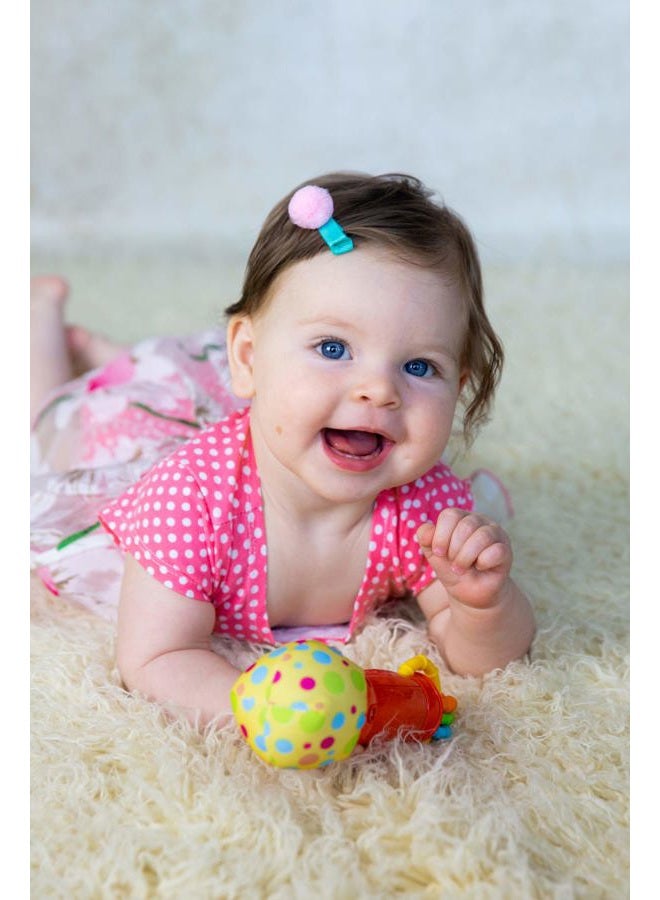 KiddoLab Kids Microphone Toy. My First Play Microphone with Sounds and Teethers/Rattle. Battery Operated Microphone for Babies and Toddlers 3 Month Up. New 2018-2019 Model. - Image 4