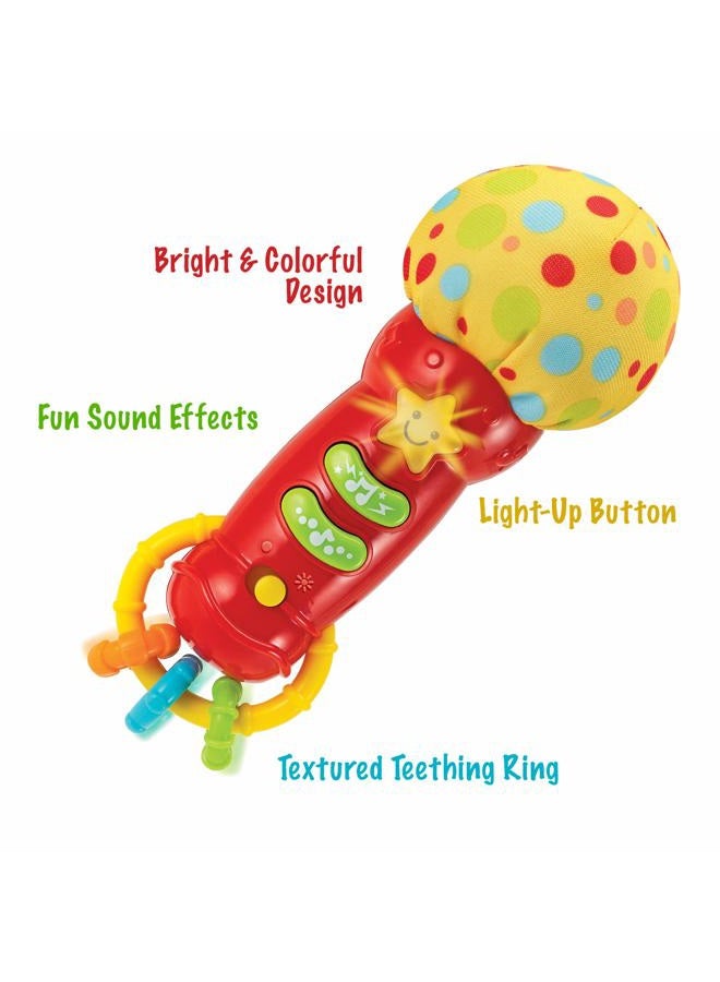 KiddoLab Kids Microphone Toy. My First Play Microphone with Sounds and Teethers/Rattle. Battery Operated Microphone for Babies and Toddlers 3 Month Up. New 2018-2019 Model. - Image 2