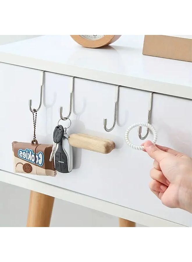 3pcs Multi Purpose Double S Shaped Cabinet Hooks For Hanging Drawers Wardrobe Kitchenware - Image 3