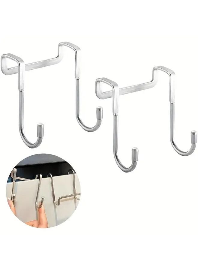3pcs Multi Purpose Double S Shaped Cabinet Hooks For Hanging Drawers Wardrobe Kitchenware - Image 2