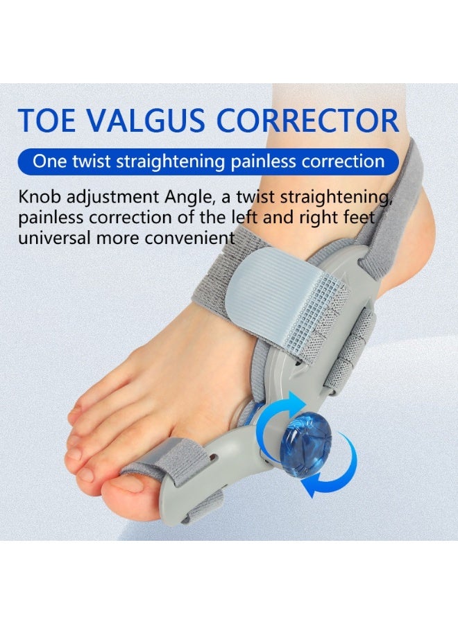 Techlove Adjustable Bunion Brace with Knob - Effective toe separator and orthosis, comfortable padding to relieve pain, unisex design suitable for everyday use (1 piece) - Image 2
