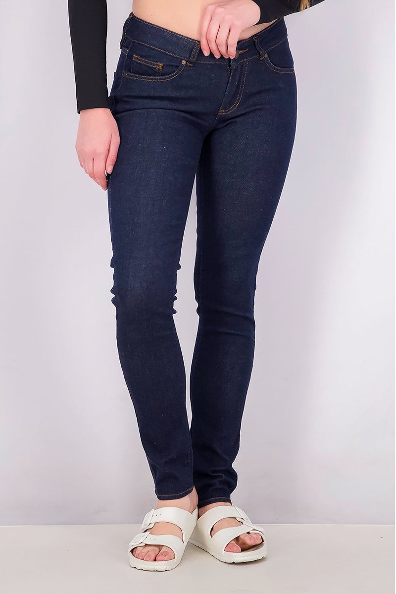 Seven 7 Women Skinny Fit Dark Wash Non,Stretchable Denim, Indigo - Image 1