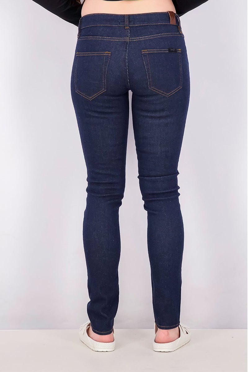 Seven 7 Women Skinny Fit Dark Wash Non,Stretchable Denim, Indigo - Image 3