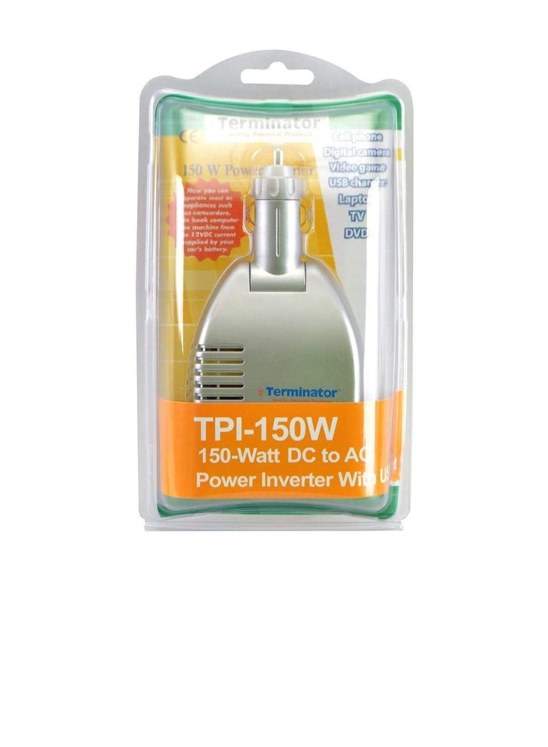 Terminator Car DC to AC Converter - 12V DC to 240V AC 150W - Made in Taiwan  - Image 1