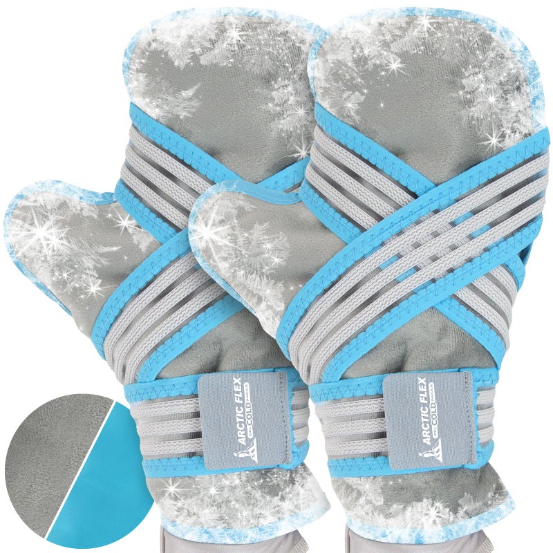 Arctic Flex Vive Cold Gloves for Chemotherapy Neuropathy (Pair of 1) - Heavy Duty Clay Ice Mitts for Hands - Hot & Cold Therapy Gloves - Frozen Chemo Hand Ice Packs for Arthritis Pain - Image 1