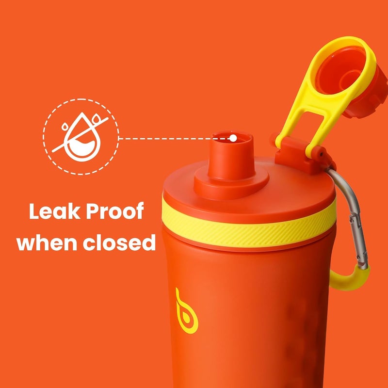 bottle bottle 26 oz Insulated Shaker Bottle Insulated Water Bottle with Shaker Ball Reusable Stainless Steel Water Bottle for Men and Women Protein Shaker Bottles for Gym Water Bottle orangered - Image 4