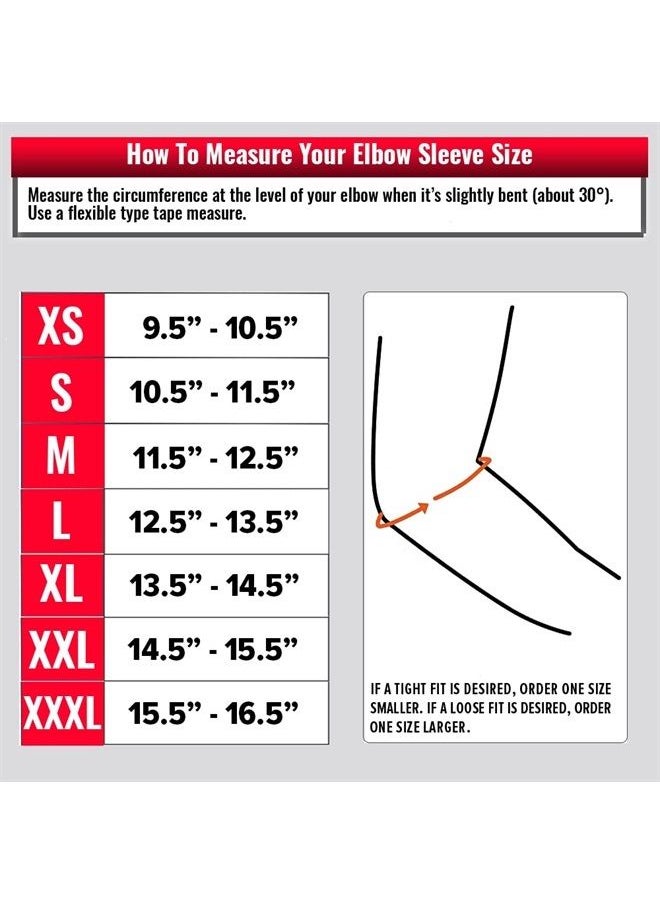 Iron Bull Strength - Elbow Sleeves 5mm (1 Pair) - High Performance Elbow Sleeve Support for Weightlifting, Weight Training & Powerlifting - Best Compression Straps - for Men and Women (Medium, Black/Black) - Image 1