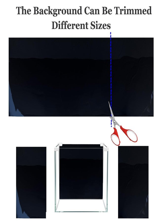 XCNO Blue Black Aquarium Background Poster Fish Tank Background Wallpaper Aquarium Backdrop Double-Sided Fish Tank Decorations Paper 16"x 41" - Image 4