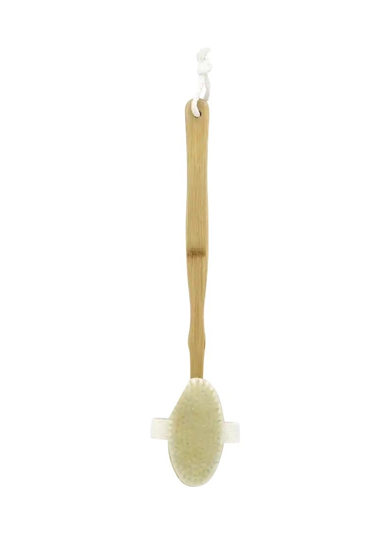 ROSSMANN - German Brand, 2-in-1 massage brush bamboo, High quality, Long Handle Body Brush, Body Brush, Bath Brush, Shower Brush Body Scrubber, Back Scrubber,  Back brush - Image 1
