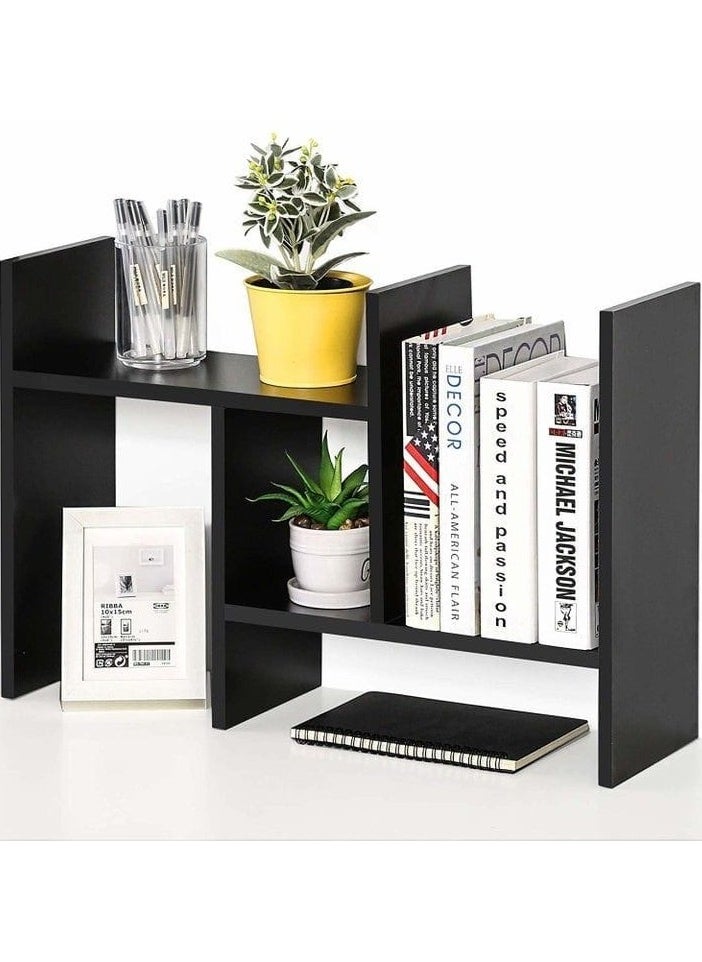 Generic - Black wooden desk organizer - Image 1