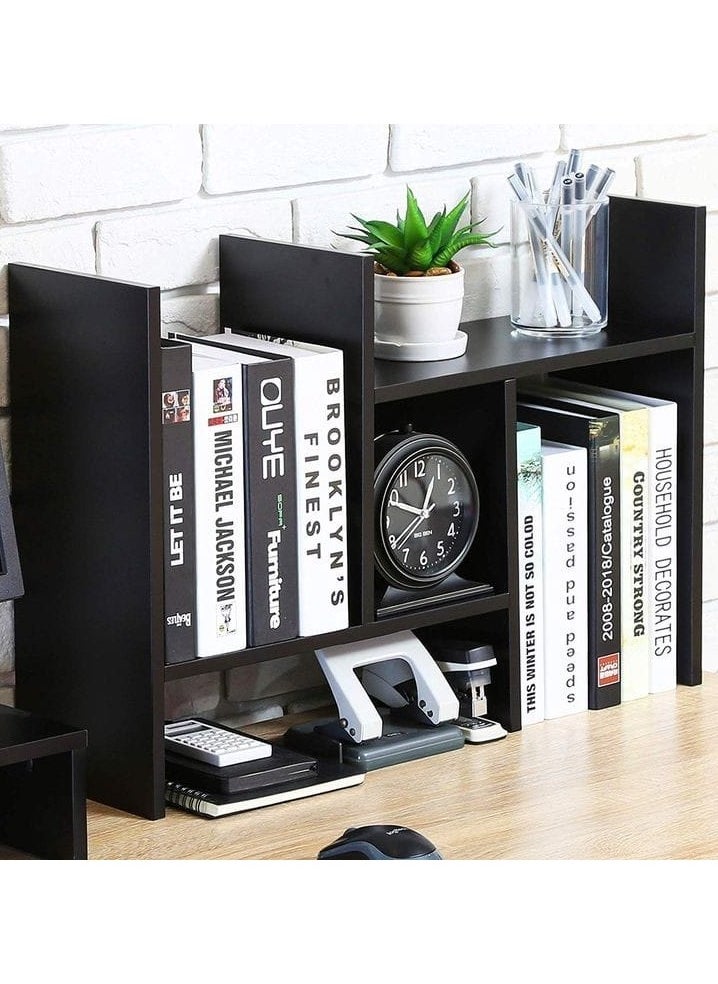 Generic - Black wooden desk organizer - Image 1