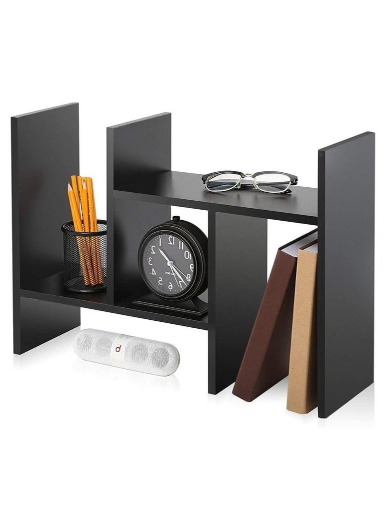 Generic - Black wooden desk organizer - Image 1