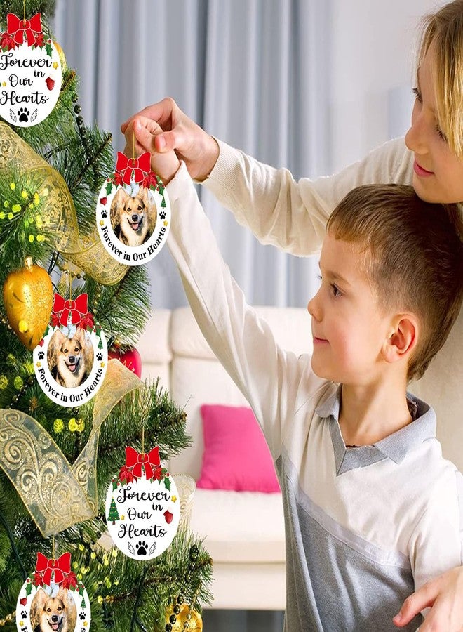JUESMOS Dog Picture Frame Memorial Christmas Ornaments 2024 Dog Memorial Photo Ornaments for Christmas Tree Forever in Our Hearts Memorial Remembrance Gifts Sypathy Gifts for Loss of Dog Pet Cat - Image 3