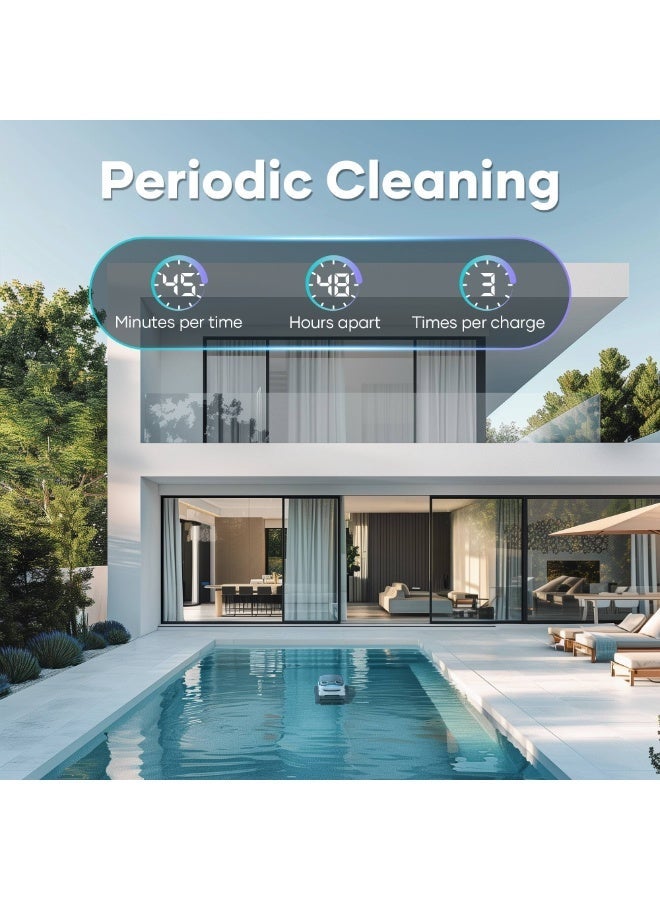 Aiper - Scuba N1 Pro Cordless Robotic Pool Cleaner for In-Ground Pools up to 2150sq.ft, Pool Vacuum with Infrared Sensors - White - Image 4