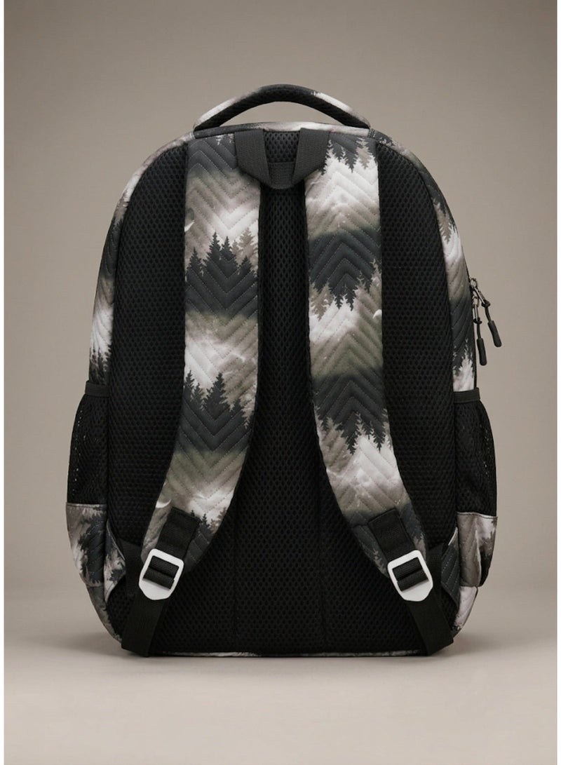 Large trendy school baded multizips bag backpack - Image 3