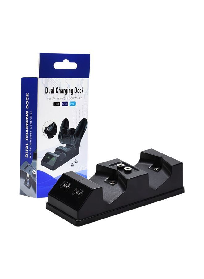 NIBEMINENT Dual Wired Charging Dock Station For PlayStation 4 Controllers  - Image 1