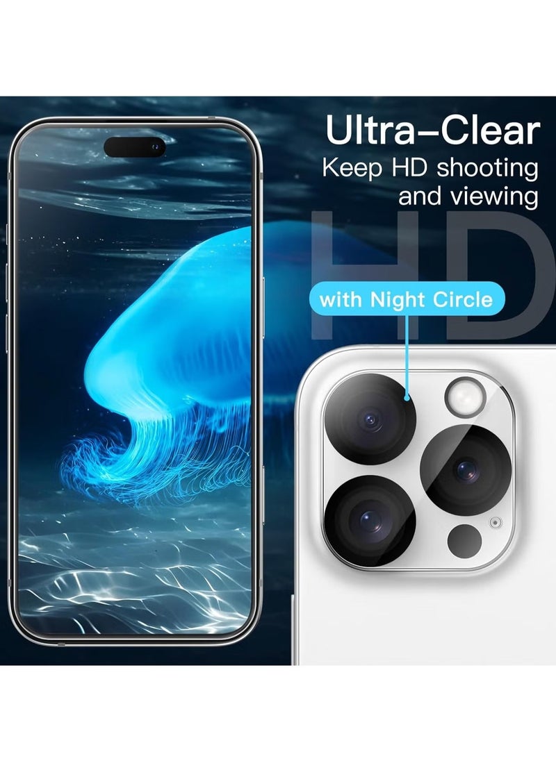 JAJEEK iPhone 16 Pro Max Case with 2 Pack Tempered Glass Screen Protectors & 2 Camera Lens Protectors – Non-Yellowing Shockproof Bumper Protective Case Cover for Apple iPhone 16 Pro Max 6.9 inch  - Image 4