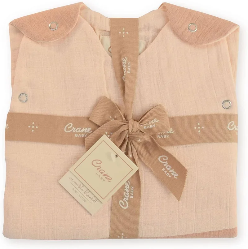 Crane BABY Crane Baby Wearable Blanket for Infants 0-9 Months - Desert Rose & Copper