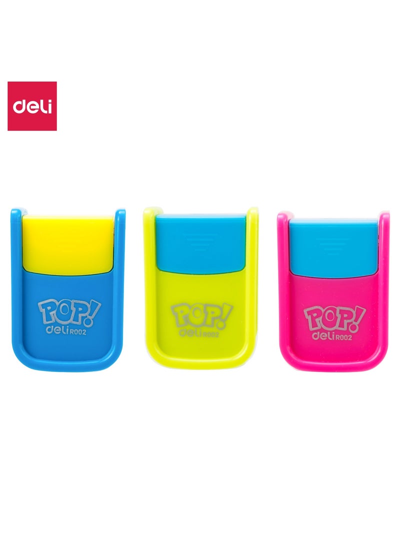Deli Deli ER00200 1-hole Pencil Sharpener with Canister – 36PCS/box, ideal for school, office, and home use  - Image 2