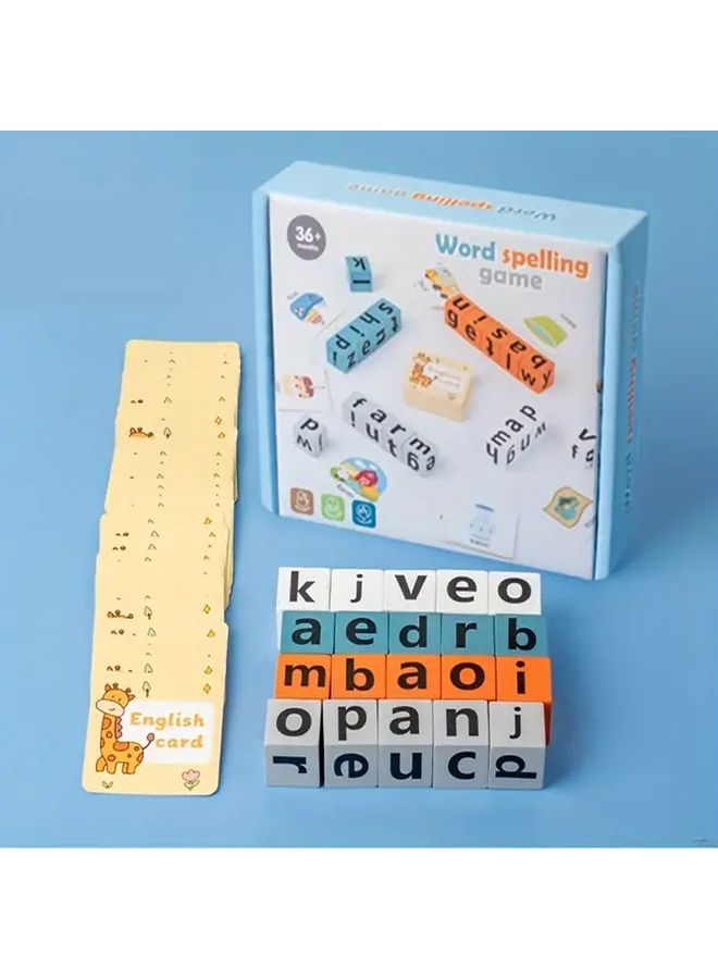 Word Spelling Bell Blocks Building Letters Toy - Image 4