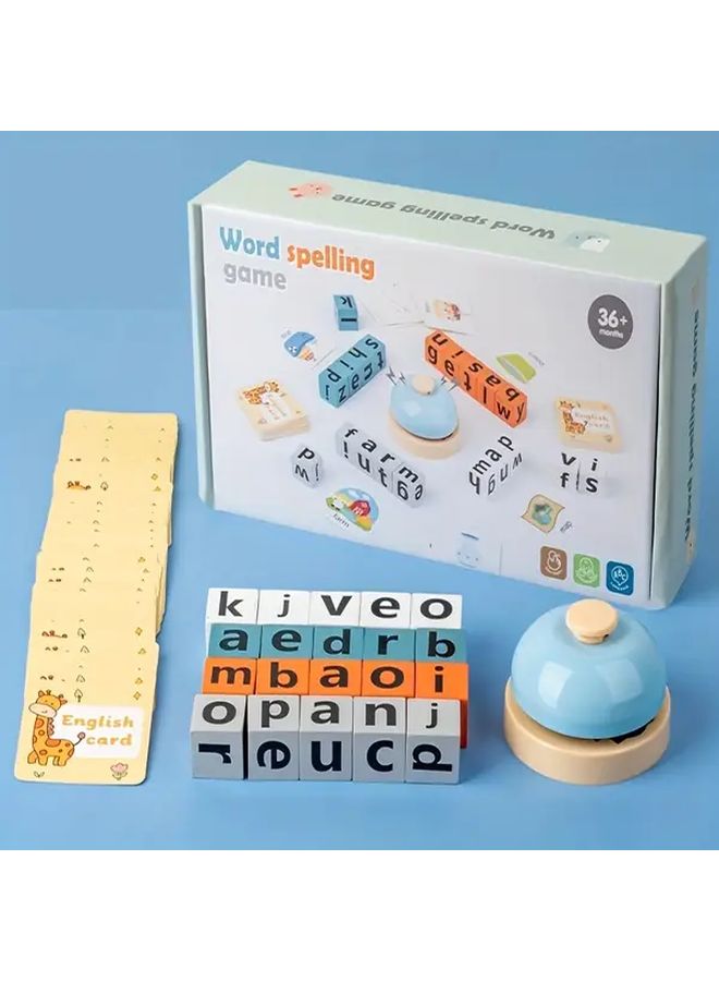Word Spelling Bell Blocks Building Letters Toy - Image 3