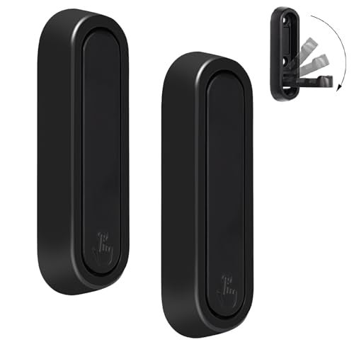 Dntorx Folding Wall Hooks, 2 Pcs Foldable Black Coat Hooks Heavy Duty Foldable Hook Bathroom Towel Hooks Robe Hooks Wall Mounted for Hanging Coat Towels Clothes Hat Bags Keys - Image 1