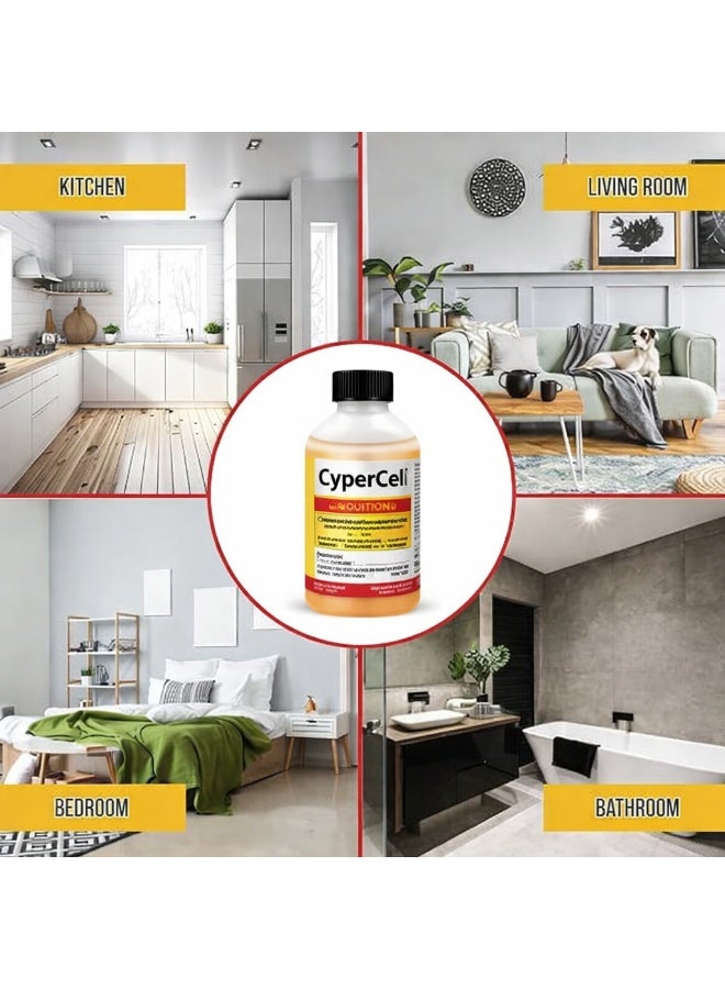 CyperCel Pesticide 1L – Powerful Multi-Insect Killer, Effective Pest Control for Cockroaches, Ants & Mosquitoes, Fast Acting Long Lasting Liquid Insecticide for Home & Garden Use - Image 5
