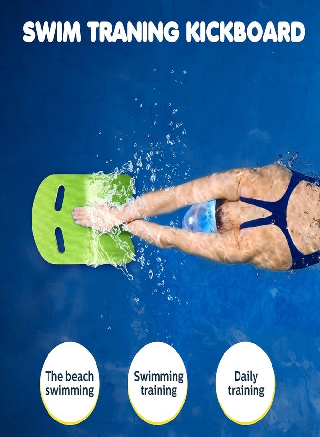 SOLDTRUE Foam Swimming Kickboard with U-Shape Design & Integrated Handle Grip - Lightweight Durable Swim Training Board for Kids & Adults Beginners, Pool & Beach Float Aid Equipment (Multicolor) - Image 2