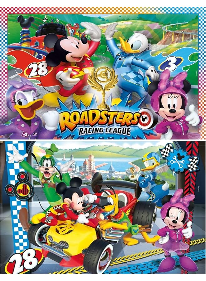 Clementoni Puzzle Super Color Mickey And The Roadster Racers 2X20 27 X 19 Cm For Age 3 Years Old Multicolor - Image 1