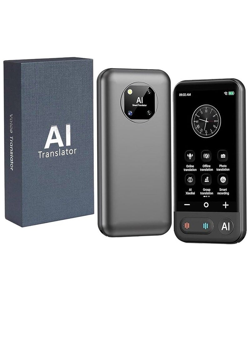 BlueFire Z16 AI Translator Device with 4.7-Inch HD Touch Screen – Two-Way Real-Time Voice Translation, Support 139+ Languages, AI Smart Assistant with Offline & Online Translation, Photo & Recording Translation, Portable Language Translator for Travel, Business & Study, High Accuracy AI Chat Role Play Robot, Instant Conversation Tool for Global Communication - Image 1