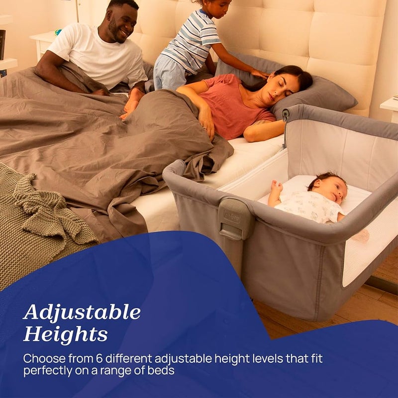 Chicco Next2Me Essential Infant Cosleeping Crib, Sustainable, Compatible with Different Beds, Adjustable Height, Tiltable, Good Air Circulation, Mattress and Bag Included, 0-6 M - Image 3