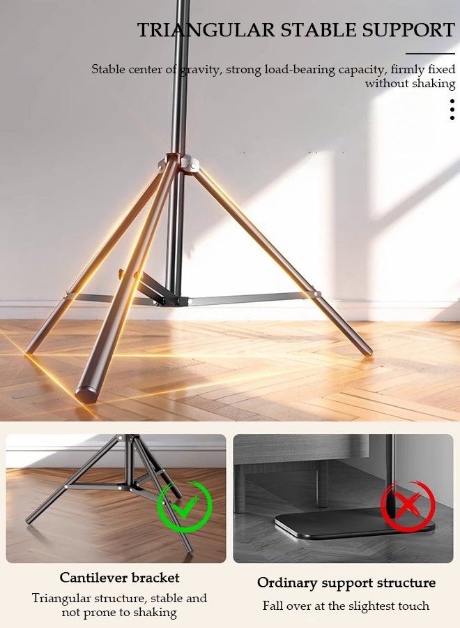 DUNISO iPhone Tripod for Overhead Video Recording ,Heavy Duty & Ultra-Stable, Horizontal Long Extendable Boom, 360° Rotation iPhone Tripod Stand with Remote, Vertical 67" Tall Phone Stand - Image 5