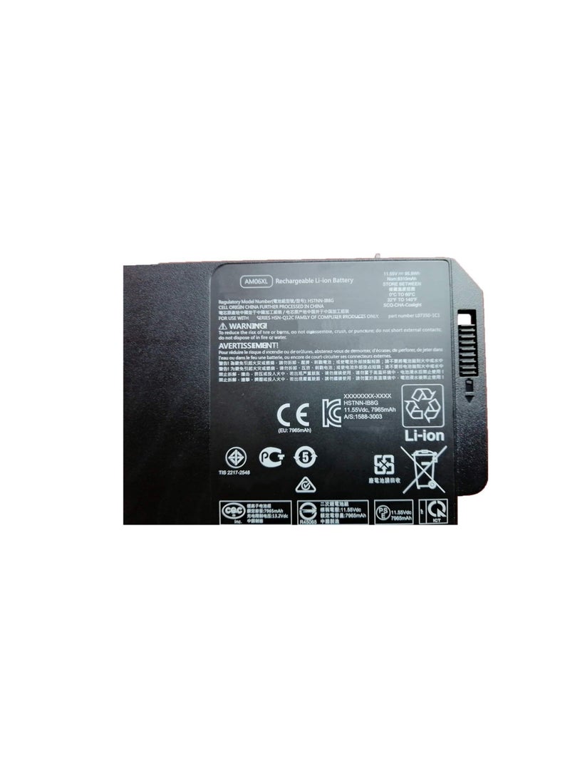 Terabyte 11.55V 95.9Wh 8310mAh AM06XL AMO6XL HSTNN-IB8G L07350-1C1 L07044-855 Laptop Battery Compatible for HP ZBook 17 G5 G6 Series  - Image 2