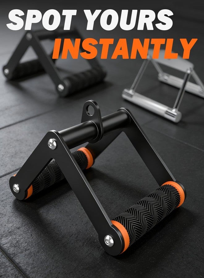 Fitarc ملحقات كابلات Fitarc Double D Row Handle للصالات الرياضية - برتقالي - Image 2