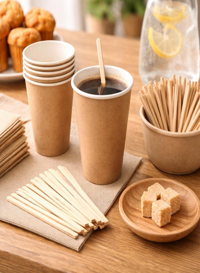 Crazy Sutra Naturra by Crazy Sutra Eco-Friendly Biodegradable Disposable Wooden Stirrer Sticks 4.25 inches Pack of 500pc for Birthdays, Parties, Travel Great for Parties, Picnics and Events - Image 3