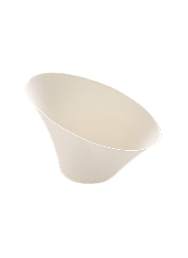 YASHTECH Pulp Large Appetizer Serving Slope Bowl Made of Bagasse Cane Fibers Pack of 100 Pcs  - Image 1