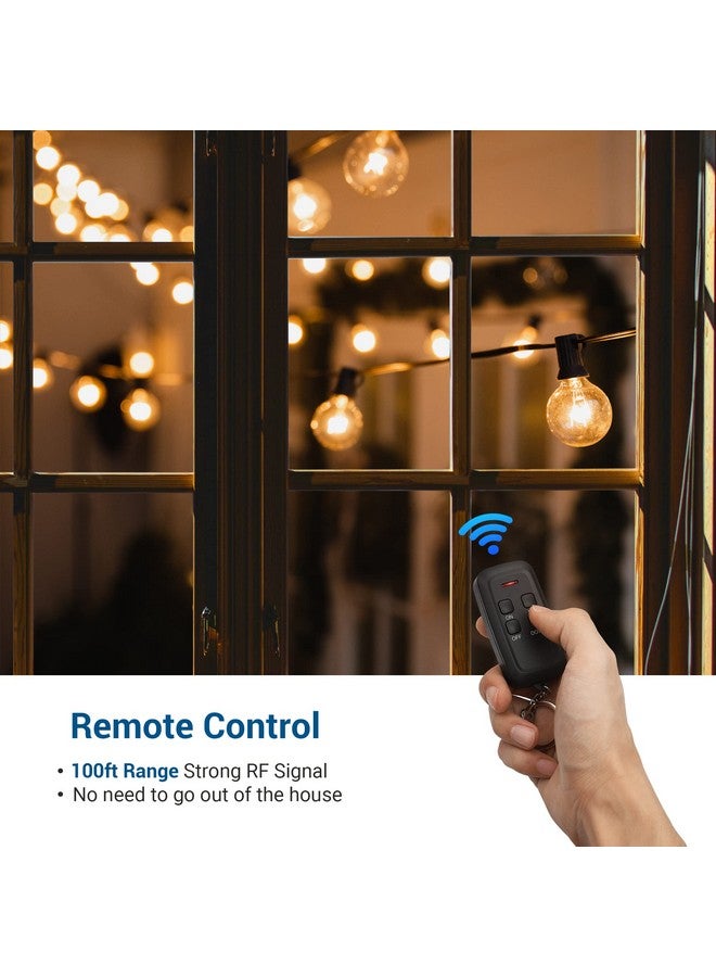 DEWENWILS Outdoor Dimmer for String Lights, Remote Dimmer Switch, Weatherproof Dimmer Plug, 100FT Range, Compatible with Dimmable LED/Tungsten Bulbs, FCC Certified - Image 4