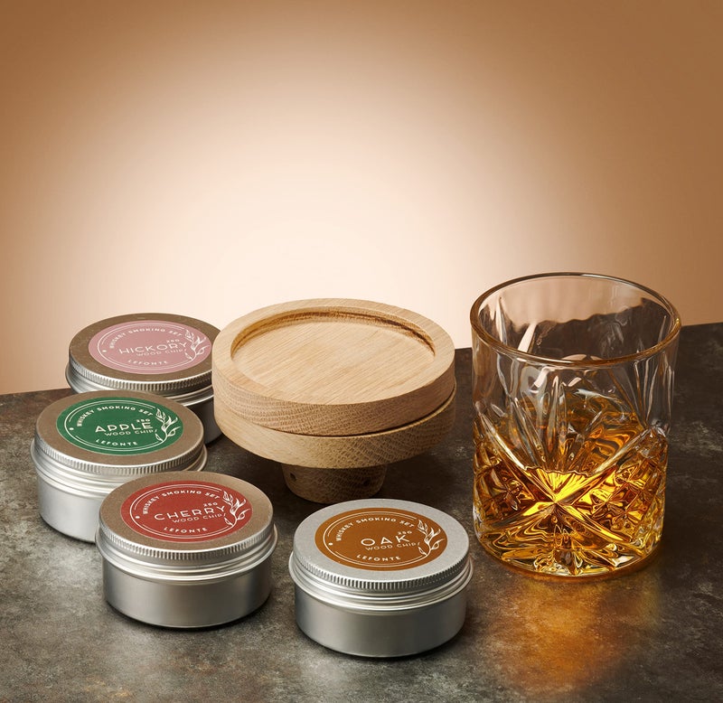 Lefonte Cocktail Smoker Kit, Whiskey Glasses Smoker Set, Cocktail Smoker Kit with Wood Chips, Old Fashioned Cocktails, Whiskey or Bourbon - Image 3