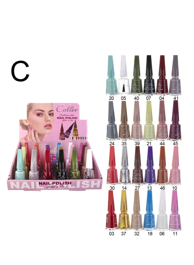 Generic 24pcs nail polish set multicolor  - Image 3
